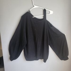 City Chic one shoulder black sweater
